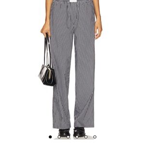 Lioness Striped Grey and White Women's Pants
